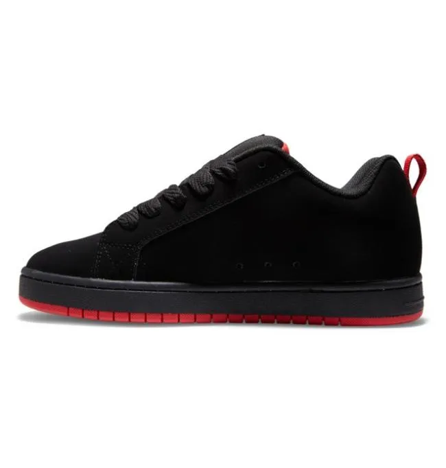 Men Essentials DC Men039s Court Graffik Shoes BlackGreyRed Men Essentials DC Men039s Court Graffik Shoes BlackGreyRed