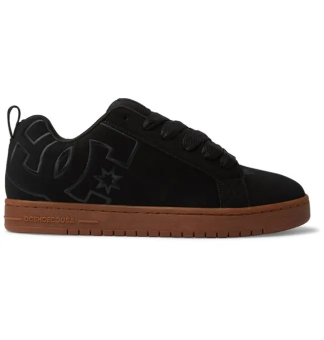 Men Essentials DC Men039s Court Graffik Shoes BlackGum