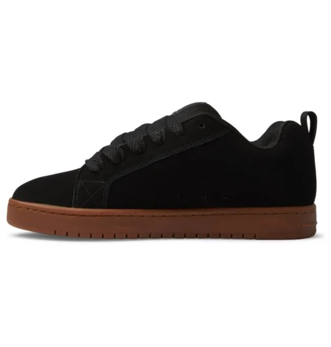 Men Essentials DC Men039s Court Graffik Shoes BlackGum Men Essentials DC Men039s Court Graffik Shoes BlackGum