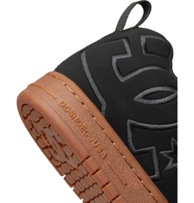 Men Essentials DC Men039s Court Graffik Shoes BlackGum Men Essentials DC Men039s Court Graffik Shoes BlackGum