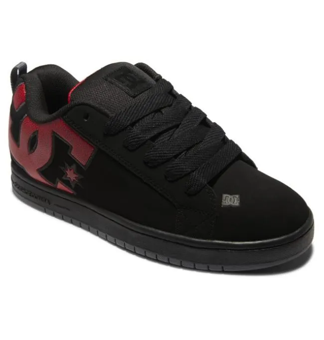 Men Essentials DC Men039s Court Graffik Shoes BlackRed Print Men Essentials DC Men039s Court Graffik Shoes BlackRed Print