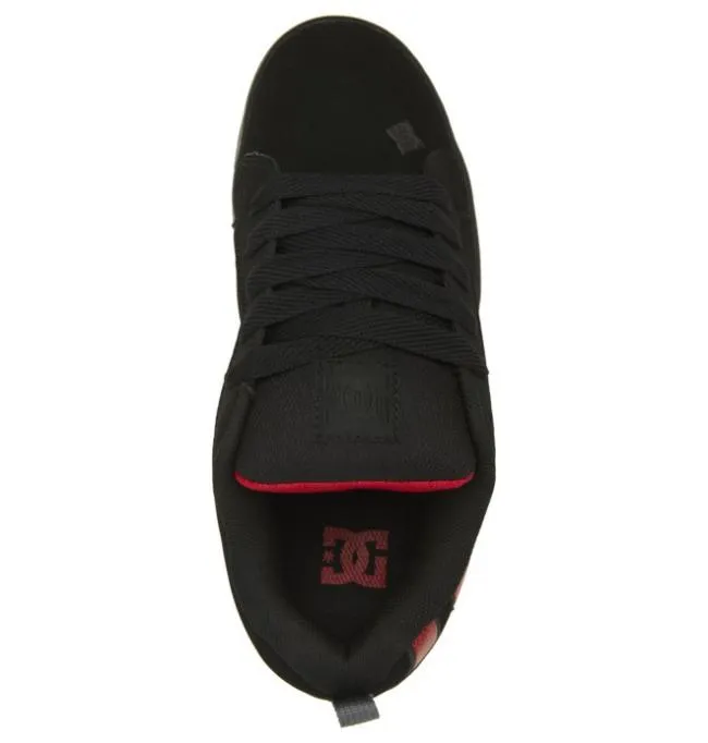Men Essentials DC Men039s Court Graffik Shoes BlackRed Print Men Essentials DC Men039s Court Graffik Shoes BlackRed Print