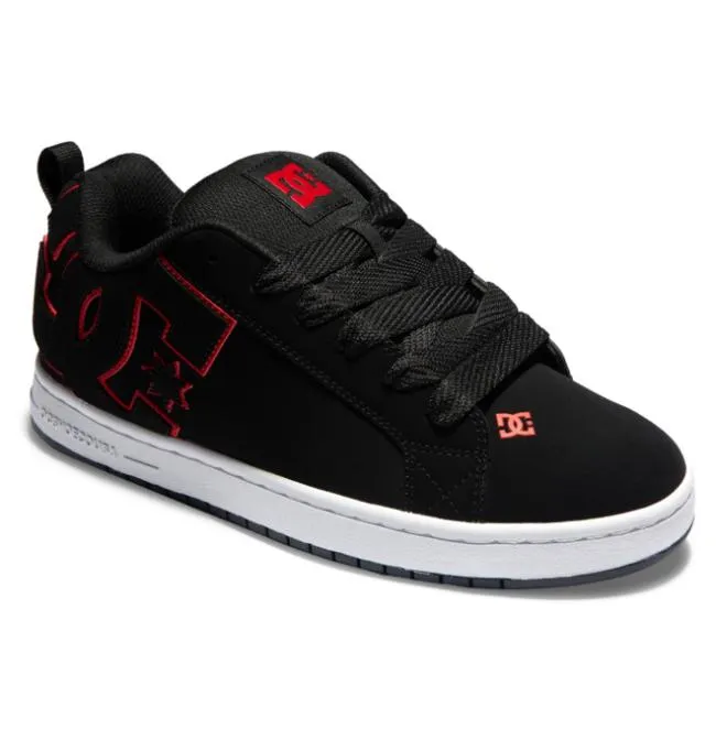 Men Essentials DC Men039s Court Graffik Shoes BlackRedWhite Men Essentials DC Men039s Court Graffik Shoes BlackRedWhite