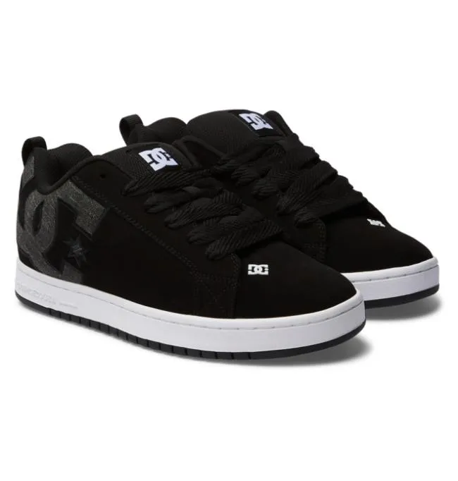 Men Essentials DC Men039s Court Graffik Shoes Black Resin Men Essentials DC Men039s Court Graffik Shoes Black Resin