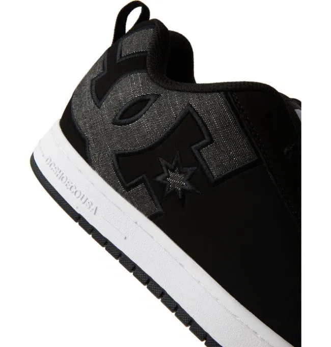 Men Essentials DC Men039s Court Graffik Shoes Black Resin Men Essentials DC Men039s Court Graffik Shoes Black Resin