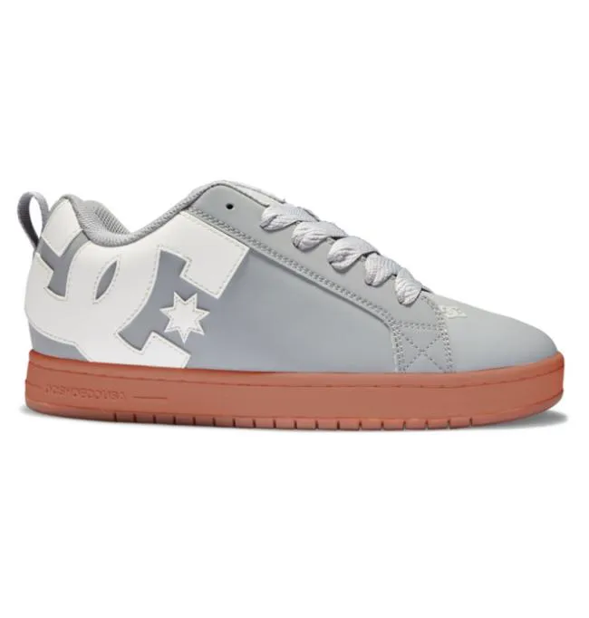 Men Essentials DC Men039s Court Graffik Shoes GreyGum Men Essentials DC Men039s Court Graffik Shoes GreyGum