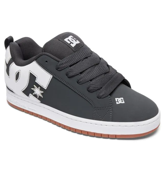 Men Essentials DC Men039s Court Graffik Shoes GreyGum Men Essentials DC Men039s Court Graffik Shoes GreyGum