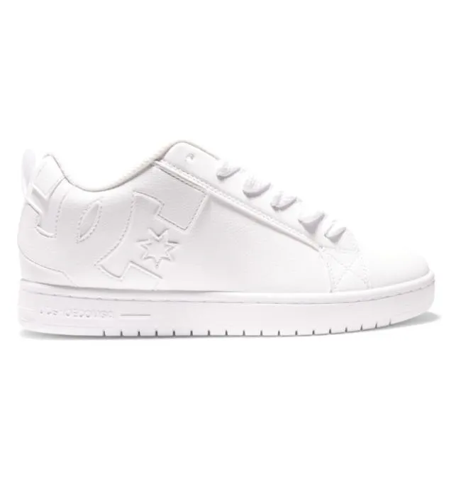 Men Essentials DC Men039s Court Graffik Shoes White