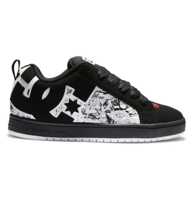 Men Essentials DC Men039s Marvel Deadpool X DC Court Graffik BlackWhiteRed