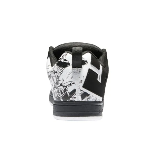 Men Essentials DC Men039s Marvel Deadpool X DC Court Graffik BlackWhiteRed Men Essentials DC Men039s Marvel Deadpool X DC Court Graffik BlackWhiteRed