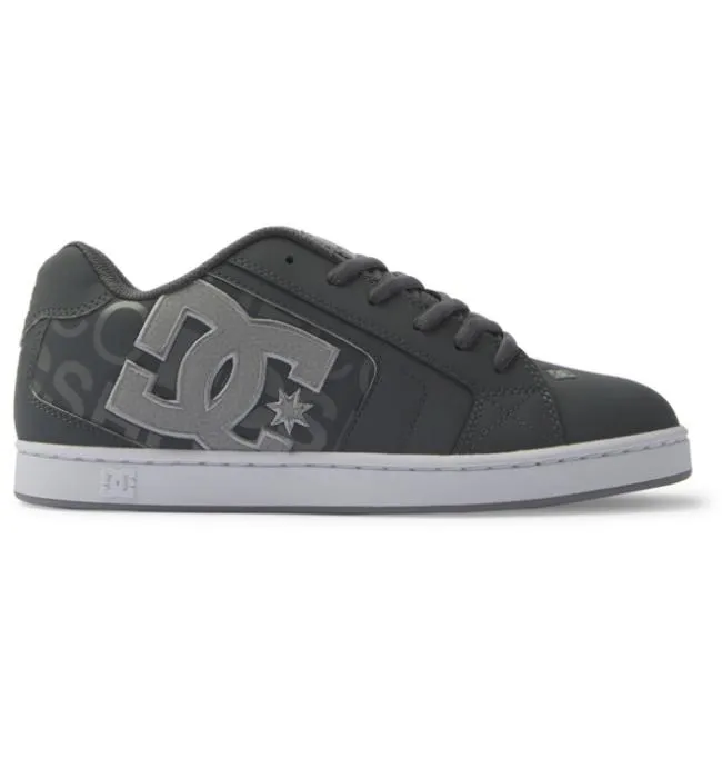Men Essentials DC Men039s Net Shoes Heather GreyWhite