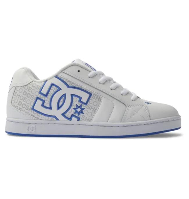 Men Essentials DC Men039s Net Shoes WhiteGreyBlue