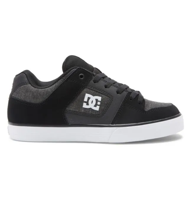 Men Essentials DC Men039s Pure Shoes BlackDark Slate