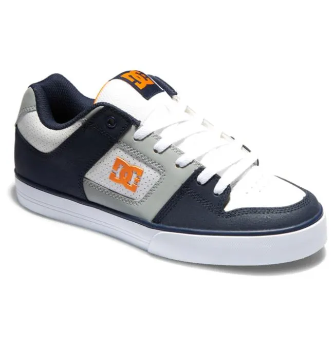 Men Essentials DC Men039s Pure Shoes WhiteGreyBlue