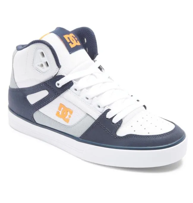 Men Essentials DC Men039s Pure Shoes WhiteGreyOrange Men Essentials DC Men039s Pure Shoes WhiteGreyOrange