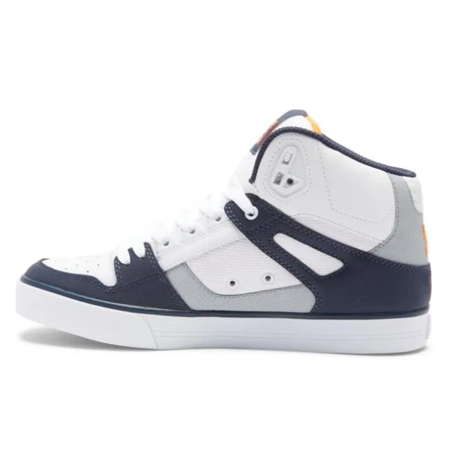 Men Essentials DC Men039s Pure Shoes WhiteGreyOrange Men Essentials DC Men039s Pure Shoes WhiteGreyOrange