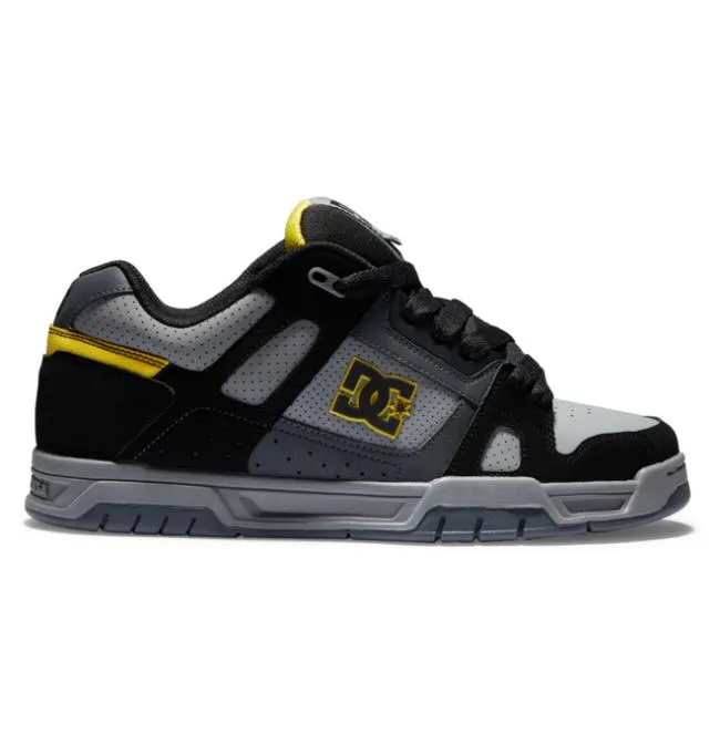 Men Essentials DC Men039s Stag Shoes GreyBlackYellow
