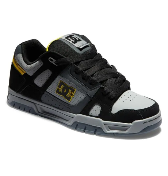 Men Essentials DC Men039s Stag Shoes GreyBlackYellow Men Essentials DC Men039s Stag Shoes GreyBlackYellow