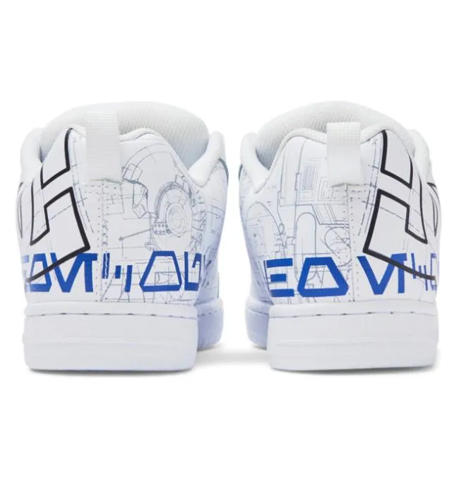 Men Essentials DC Men039s Star Warstrade DC Court Graffik Shoe WhiteBlue Men Essentials DC Men039s Star Warstrade DC Court Graffik Shoe WhiteBlue