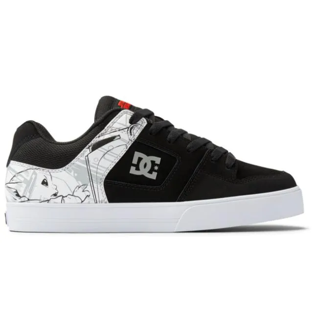Men Essentials DC Men039s Star Warstrade DC Pure Shoe BlackWhiteGrey