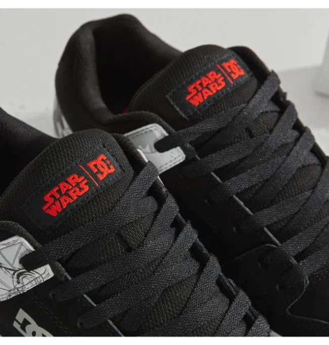 Men Essentials DC Men039s Star Warstrade DC Pure Shoe BlackWhiteGrey