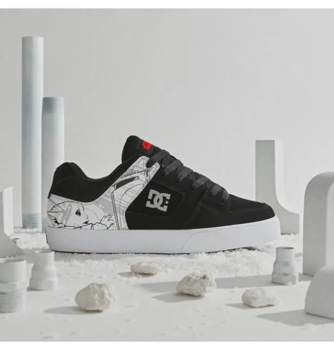 Men Essentials DC Men039s Star Warstrade DC Pure Shoe BlackWhiteGrey