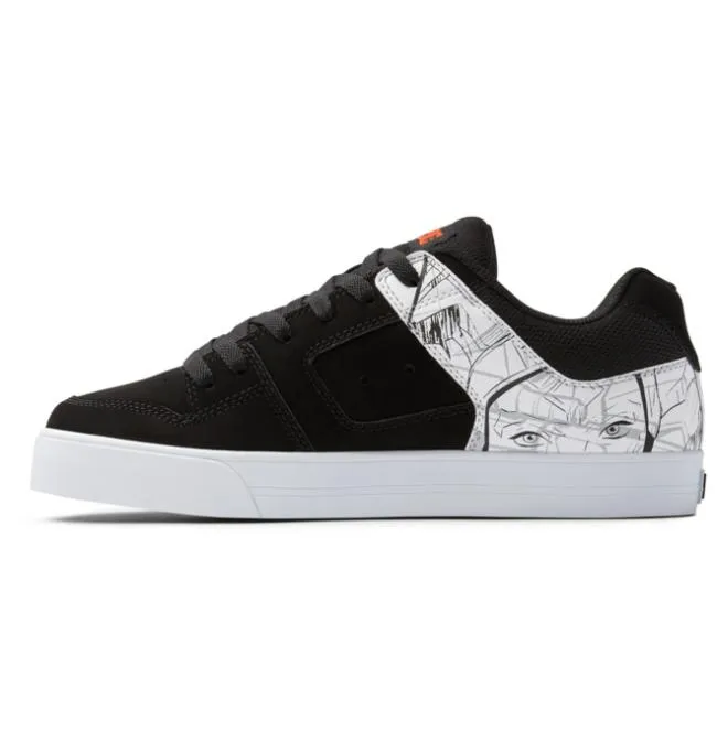Men Essentials DC Men039s Star Warstrade DC Pure Shoe BlackWhiteGrey