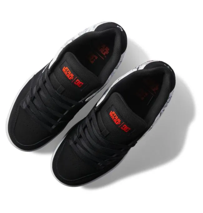 Men Essentials DC Men039s Star Warstrade DC Pure Shoe BlackWhiteGrey
