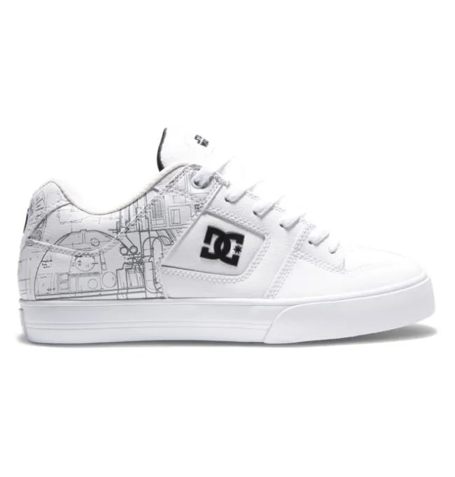 Men Essentials DC Men039s Star Warstrade DC Pure Shoe WhiteBlackBlue