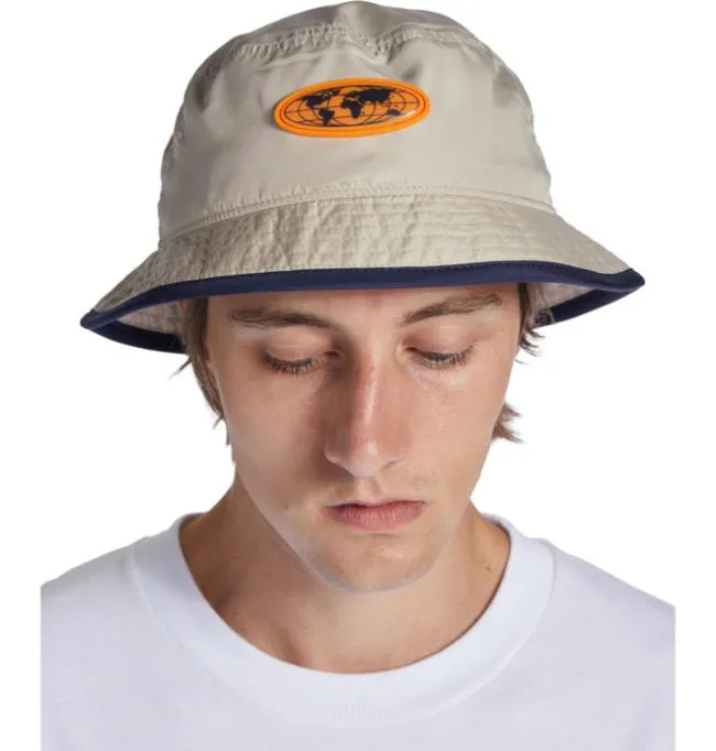 Men Hats and Beanies DC Men039s Butter Goods X DC Reversible Bucket Hat Island Fossil