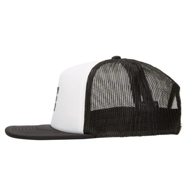 Men Hats and Beanies DC Men039s Gas Station Trucker Hat White Black