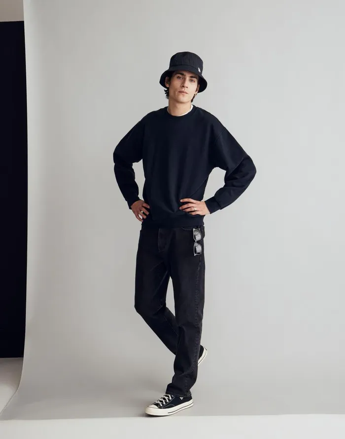 Men Hoodies and Sweatshirts Madewell The McCarren Midweight Crewneck Sweatshirt