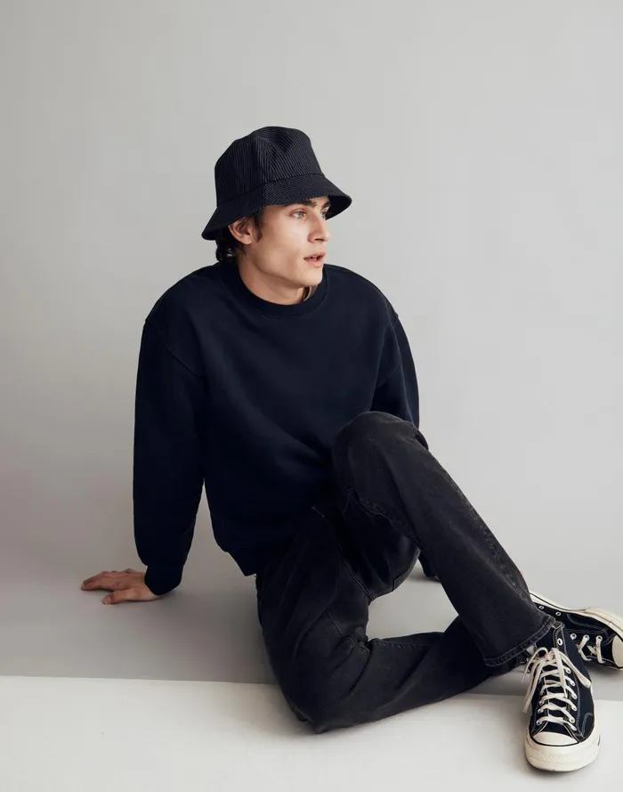 Men Hoodies and Sweatshirts Madewell The McCarren Midweight Crewneck Sweatshirt