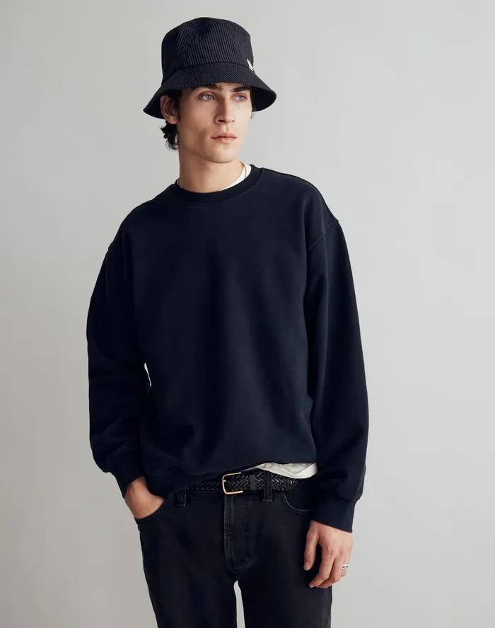 Men Hoodies and Sweatshirts Madewell The McCarren Midweight Crewneck Sweatshirt