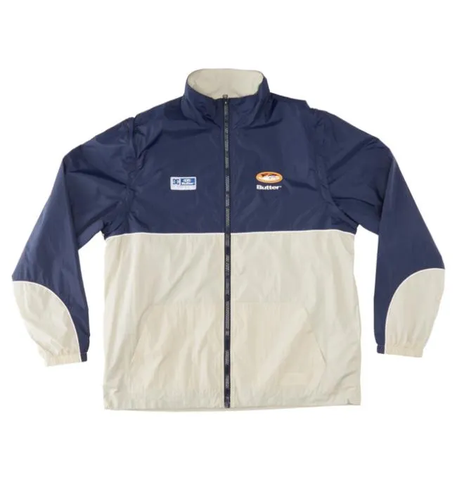 Men Jackets DC Men039s Butter Goods X DC WaterResistant Windbreaker Jacket Island Fossil Men Jackets DC Men039s Butter Goods X DC WaterResistant Windbreaker Jacket Island Fossil