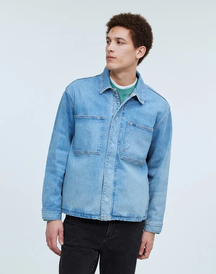Men Jackets Madewell Denim Boxy ShirtJacket