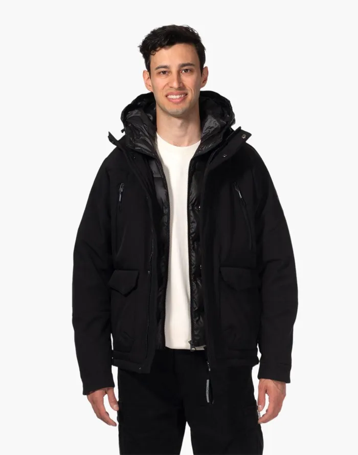 Men Jackets Madewell Norden Dag 2in1 Bonded Jacket