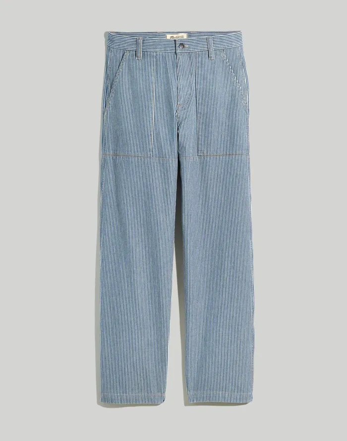 Men Jeans Madewell Baggy Surplus Pants In Stripe