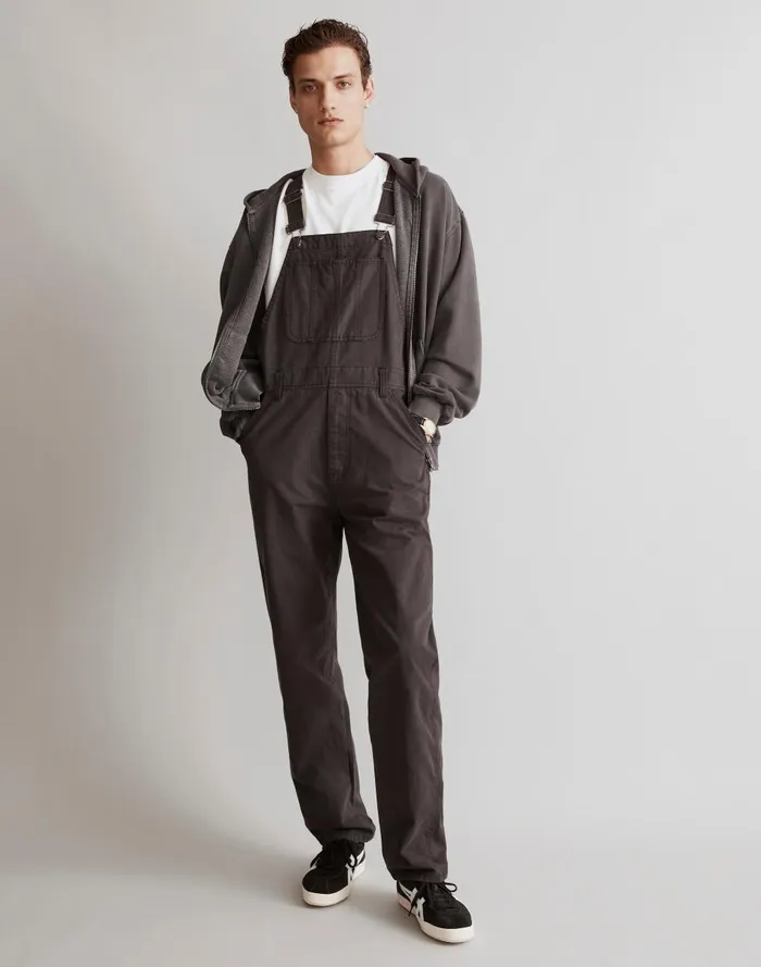 Men Jeans Madewell GarmentDyed Canvas Overalls