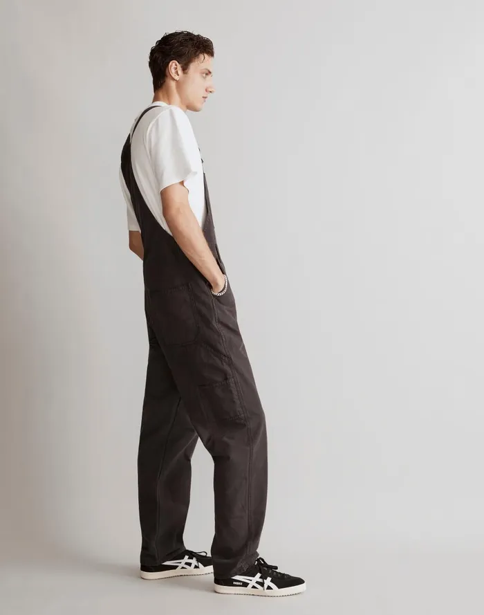Men Jeans Madewell GarmentDyed Canvas Overalls
