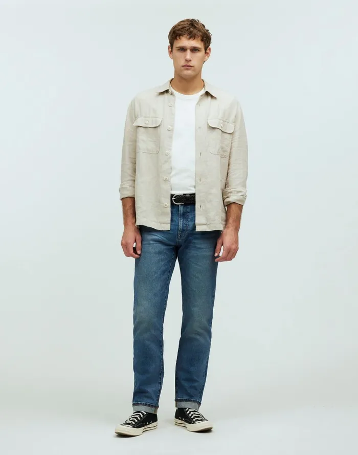 Men Jeans Madewell The 1991 StraightLeg Stretch Selvedge Jean