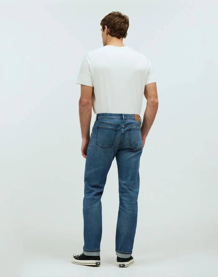 Men Jeans Madewell The 1991 StraightLeg Stretch Selvedge Jean