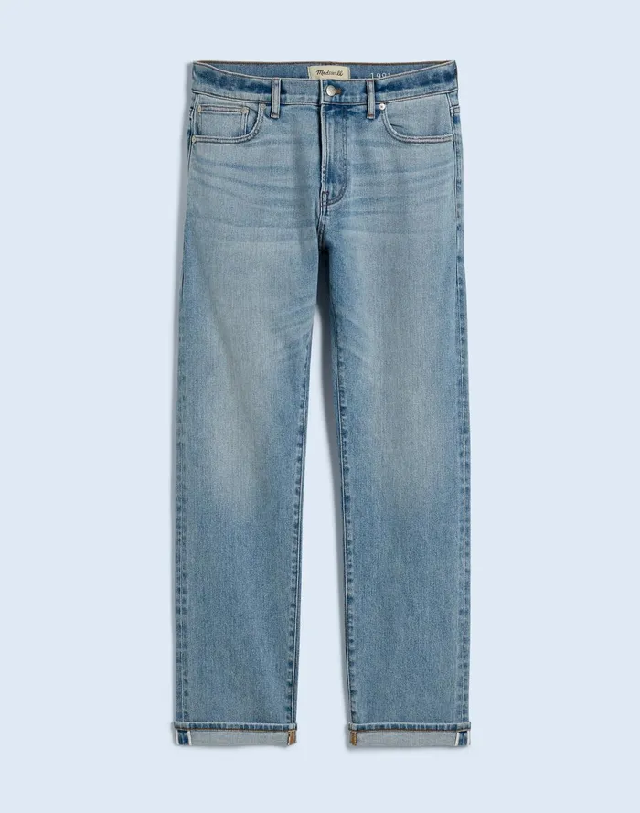 Men Jeans Madewell The 1991 StraightLeg Stretch Selvedge Jean