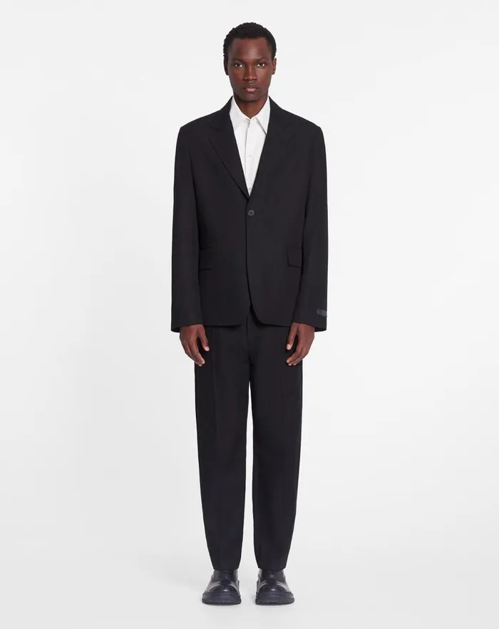 Men Lanvin Coats and Jackets Casual Singlebreasted Jacket Black Men Lanvin Coats and Jackets Casual Singlebreasted Jacket Black