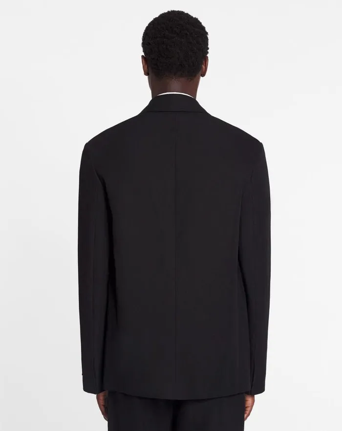 Men Lanvin Coats and Jackets Casual Singlebreasted Jacket Black Men Lanvin Coats and Jackets Casual Singlebreasted Jacket Black