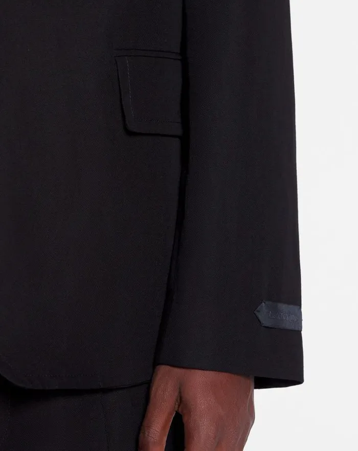 Men Lanvin Coats and Jackets Casual Singlebreasted Jacket Black Men Lanvin Coats and Jackets Casual Singlebreasted Jacket Black