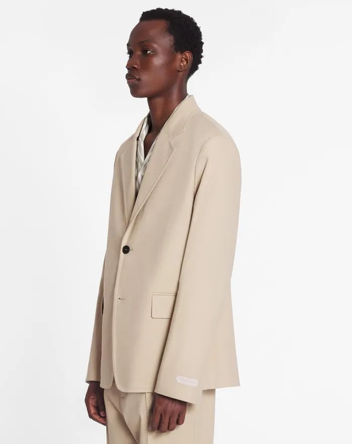 Men Lanvin Coats and Jackets Casual Singlebreasted Jacket Sand Men Lanvin Coats and Jackets Casual Singlebreasted Jacket Sand