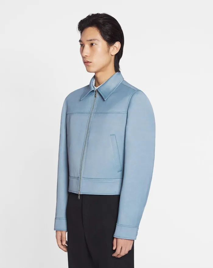 Men Lanvin Coats and Jackets Floral Embroidery Zipped Jacket Lunar Men Lanvin Coats and Jackets Floral Embroidery Zipped Jacket Lunar