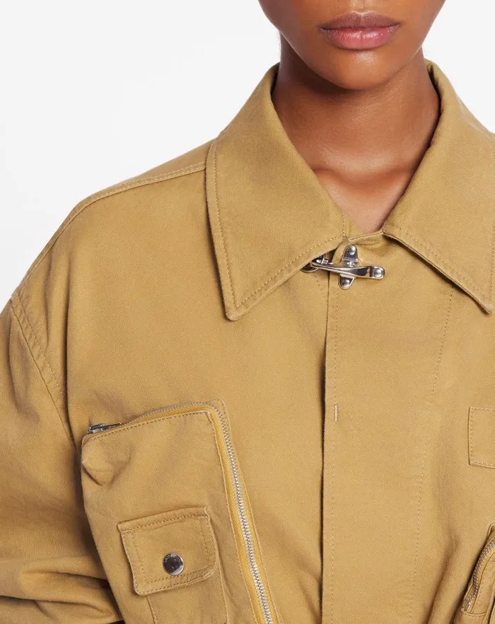 Men Lanvin Coats and Jackets Lanvin X Future Asymmetrical Utility Jacket Sand Men Lanvin Coats and Jackets Lanvin X Future Asymmetrical Utility Jacket Sand