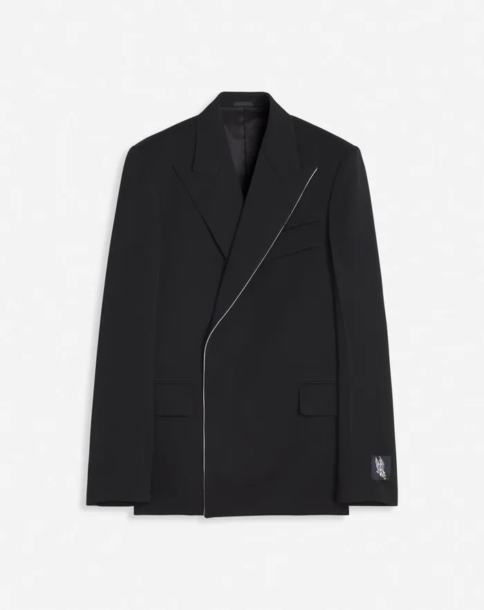 Men Lanvin Coats and Jackets Lanvin X Future Unisex Doublebreasted Jacket Black Men Lanvin Coats and Jackets Lanvin X Future Unisex Doublebreasted Jacket Black